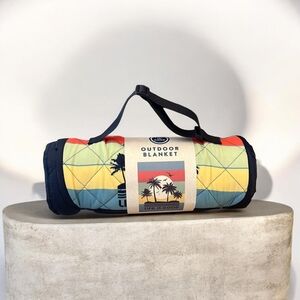 Life Is Good Colorblock Duffel-Style Outdoor Blanket in Yellow, Blue & Red